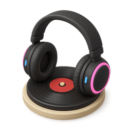 Vinyl headphones